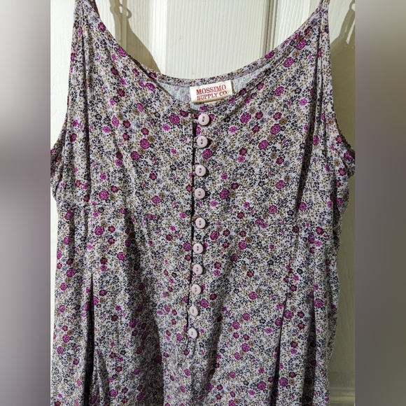 Mossimo Supply Co Summer Dress, Purple Flowers, Barely worn, Size Large - Picture 7 of 12